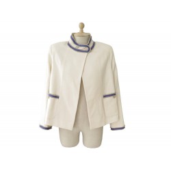 NEUF VESTE DE TAILLEUR CHANEL NAPOLEON P47442 50 L EN LAINE ECRU JACKET 4200€