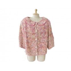 VESTE CHANEL TWEED ROSE 