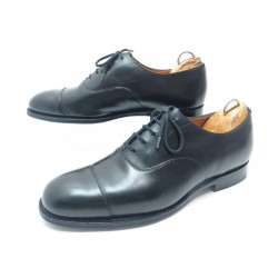 CHAUSSURES CHURCH'S CONSUL RICHELIEU 7F 41 CUIR NOIR LEATHER SHOES 590€