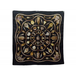 FOULARD HERMES QU'IMPORTE LE FLACON POURVU QU ON AIT L'IVRESSE NOIR SCARF 360€