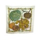 FOULARD HERMES LE JARDIN CREOLE EN SOIE BEIGE CARRE 90 CM SILK SCARF 350€