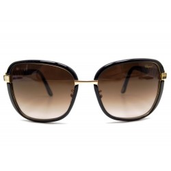 NEUF LUNETTES DE SOLEIL CHOPARD SCH A64S 0300 NOIRE AVEC STRASS SUNGLASSES 455€