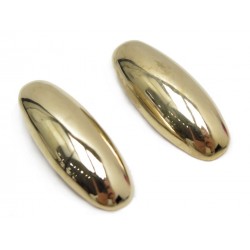 BOUCLES D'OREILLES CHRISTIAN DIOR CLIP EN METAL DORE GOLDEN EARRINGS JEWEL 230€