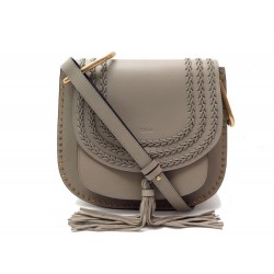 NEUF SAC A MAIN CHLOE HUDSON GM BANDOULIERE EN CUIR TAUPE PURSE HAND BAG 1800€