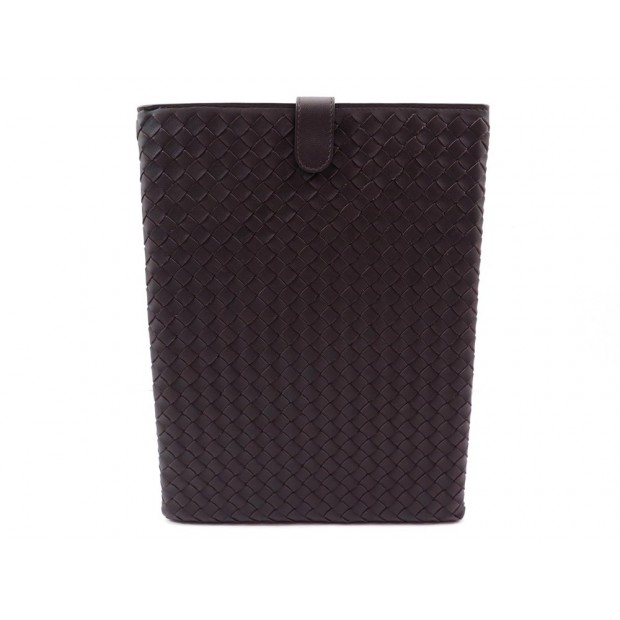 NEUF ETUI HOUSSE IPAD BOTTEGA VENETA EN CUIR MARRON TABLETTE PC HOLDER CASE 570€