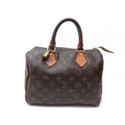 SAC A MAIN LOUIS VUITTON SPEEDY 25 EN TOILE MONOGRAM HAND BAG BROWN 785€